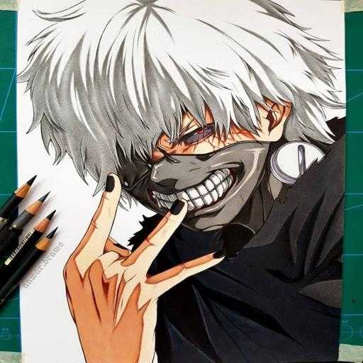 anime coloring book tokyo ghoul